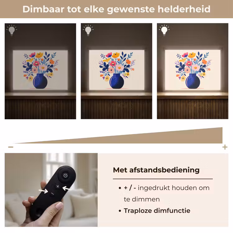 Lightbox - Wandlamp - Vaas - Bloemen - Boeket — 9