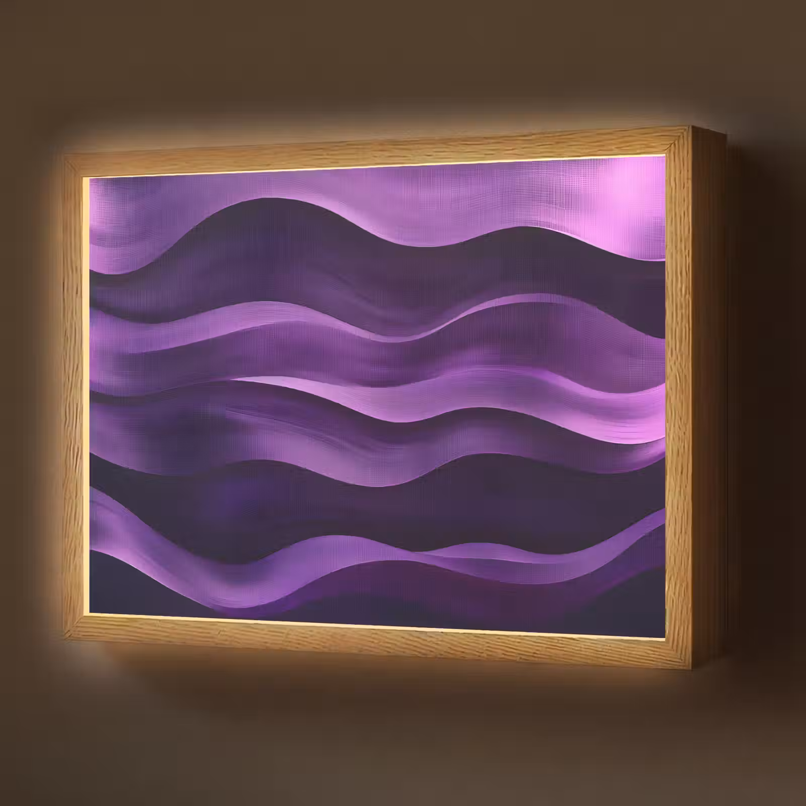 Lightbox - Wandlamp - Golven - Abstract - Paars — 1