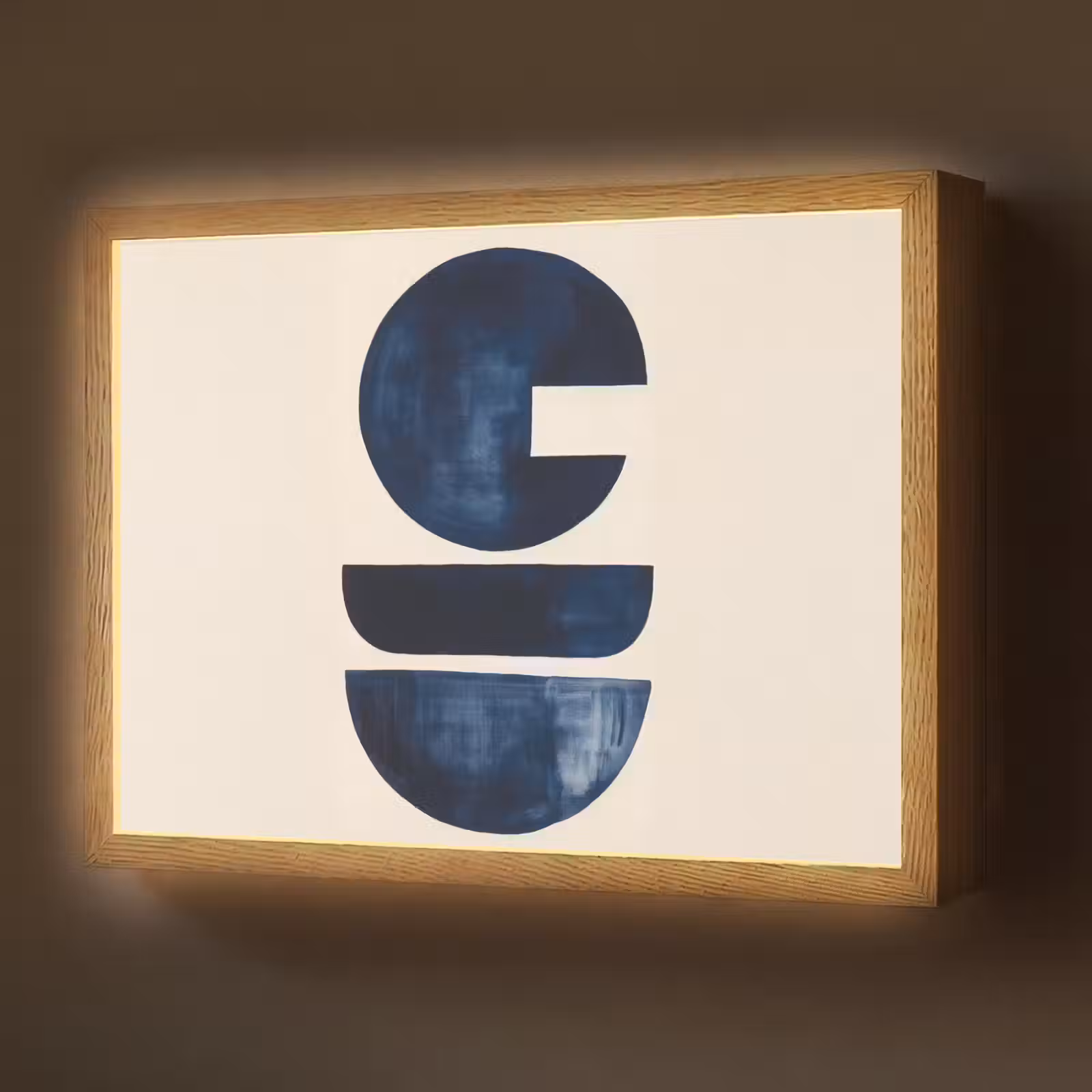 Lightbox - Wandlamp - Vormen - Blauw - Abstract — 1