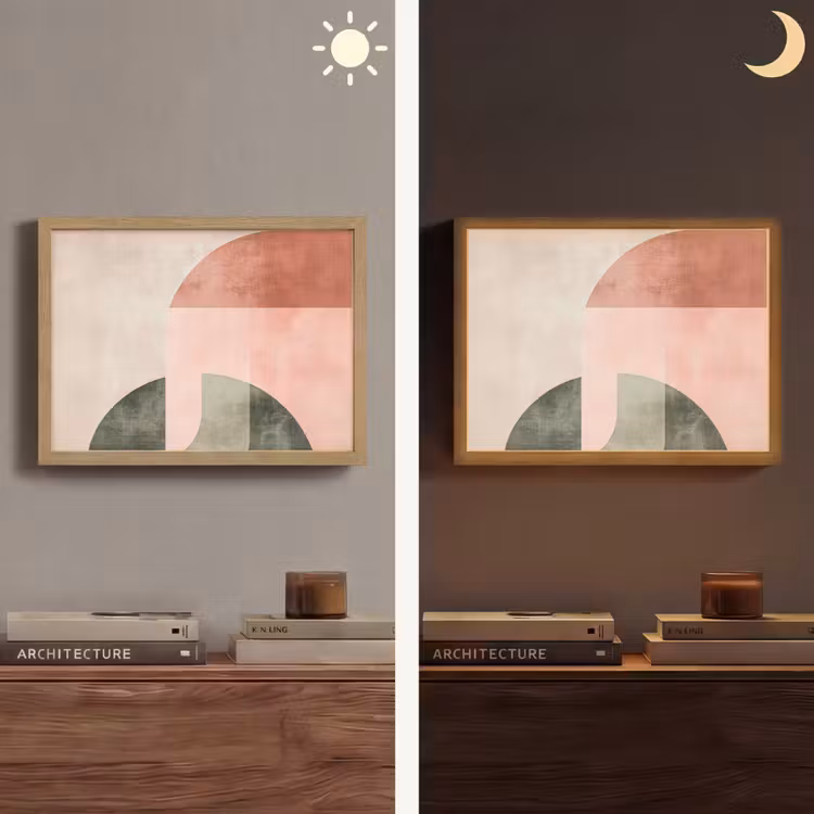 Lightbox - Wandlamp - Cirkel - Abstract - Roze — 6