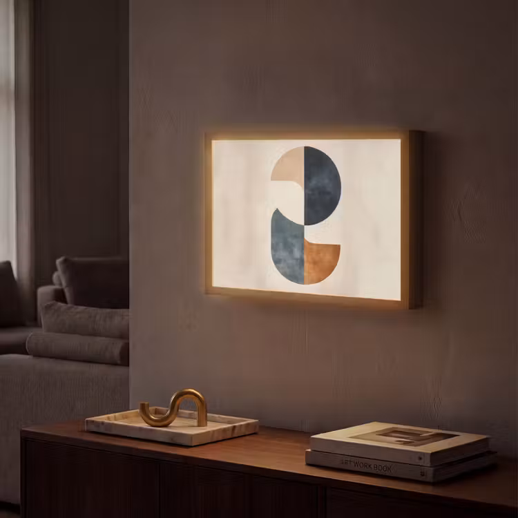 Lightbox - Wandlamp - Cirkels - Abstract - Kleurrijk — 2