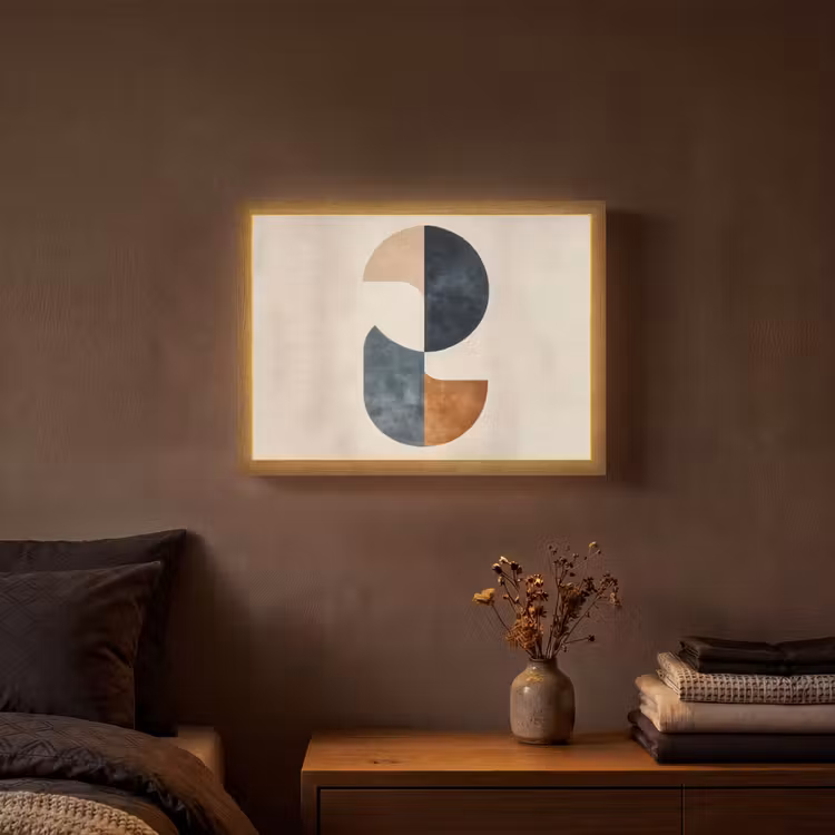 Lightbox - Wandlamp - Cirkels - Abstract - Kleurrijk — 3