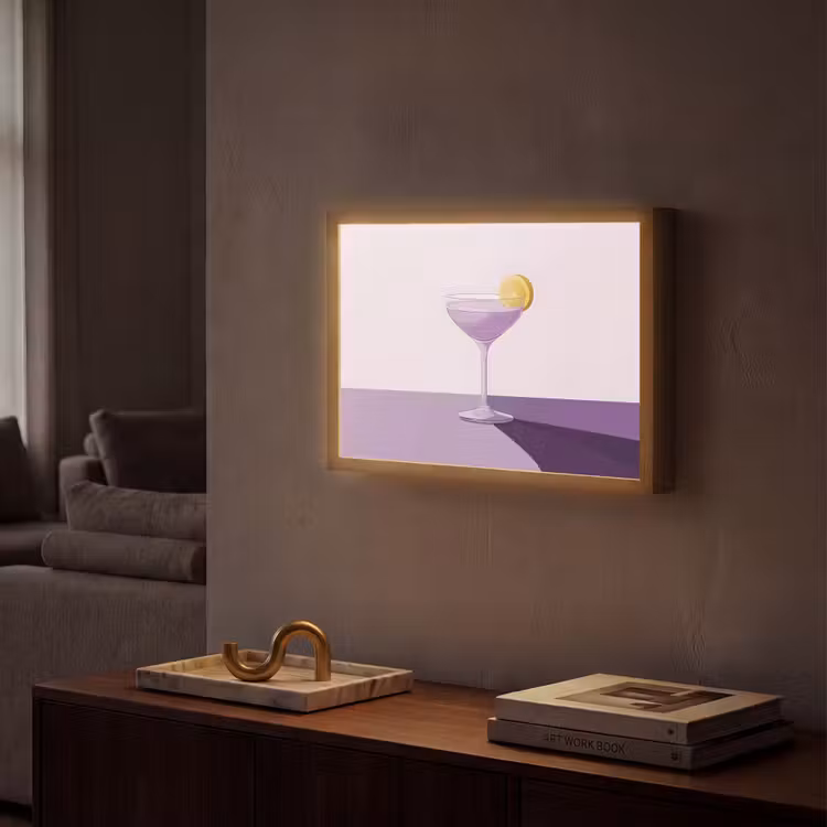 Lightbox - Wandlamp - Cocktail - Paars - Minimalistisch - Citroen — 2