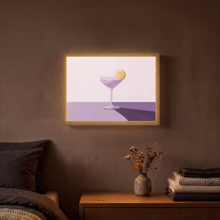 Lightbox - Wandlamp - Cocktail - Paars - Minimalistisch - Citroen — 3