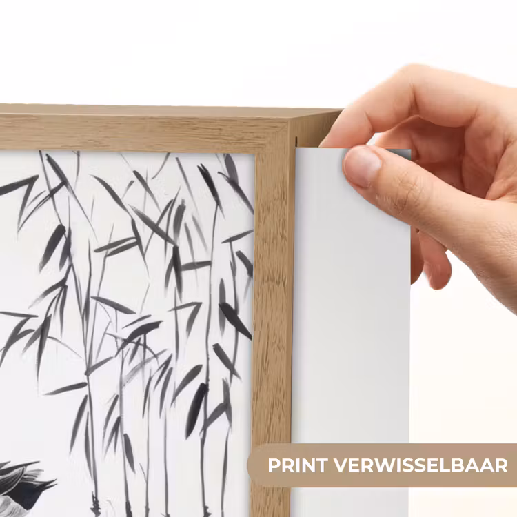 Lightbox - Wandlamp - Eenden - Waterlelies - Riet - Zwart — 5
