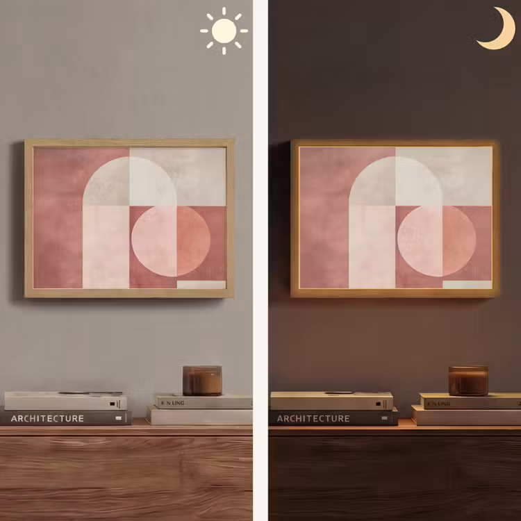 Lightbox - Wandlamp - Figuren - Abstract - Roze — 6