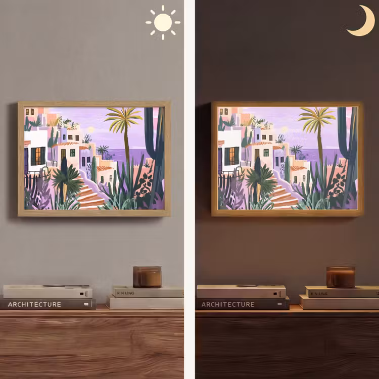 Lightbox - Wandlamp - Huizen - Minimalistisch - Palmbomen - Kust — 6