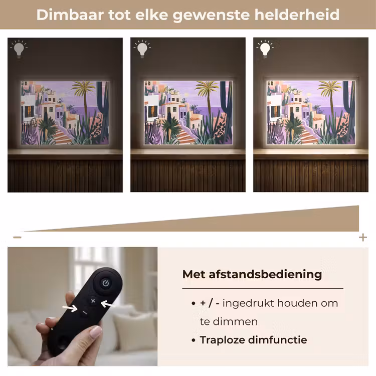 Lightbox - Wandlamp - Huizen - Minimalistisch - Palmbomen - Kust — 9