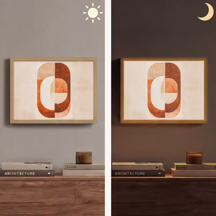 Lightbox - Wandlamp - Illustratie - Abstract - Vormen - Rood — 6