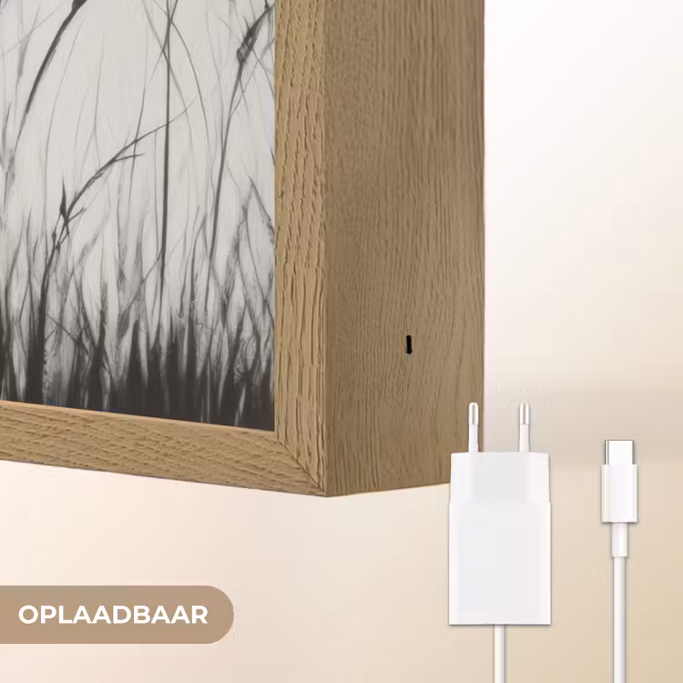 Lightbox - Wandlamp - Kraanvogels - Gras - Hartvorm - Zwart — 7