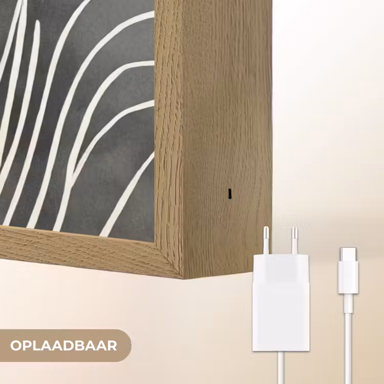 Lightbox - Wandlamp - Lijnen - Patroon - Abstract - Wit — 7