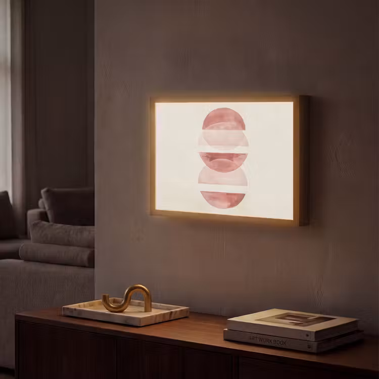 Lightbox - Wandlamp - Minimalistisch - Cirkels - Roze — 2