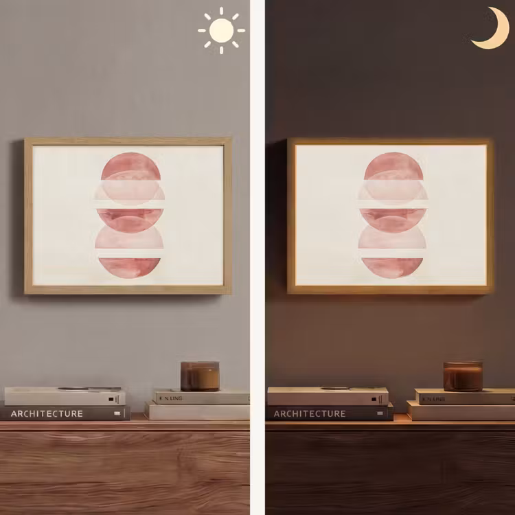 Lightbox - Wandlamp - Minimalistisch - Cirkels - Roze — 6