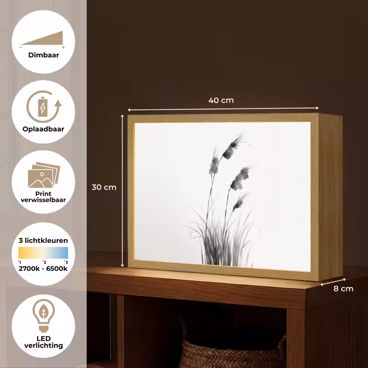 Lightbox - Wandlamp - Minimalistisch - Stelen - Wit — 10