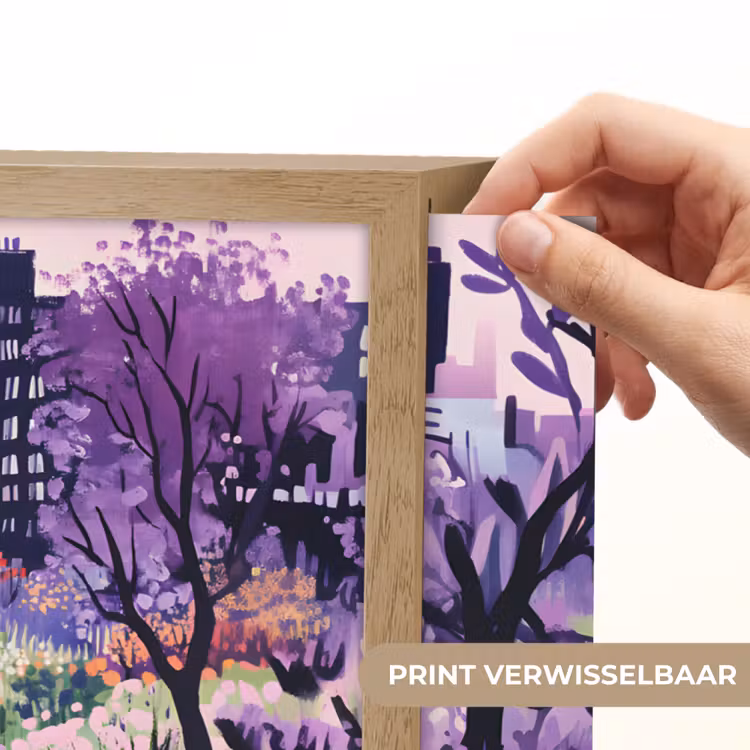 Lightbox - Wandlamp - Park - Bomen - Bloemen - Gebouwen — 5
