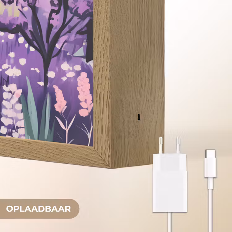 Lightbox - Wandlamp - Park - Bomen - Bloemen - Gebouwen — 7