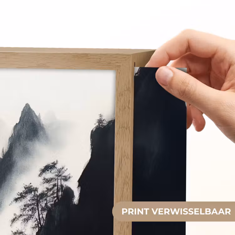 Lightbox - Wandlamp - Roeiboot - Mistig - Bergen - Vogels — 5