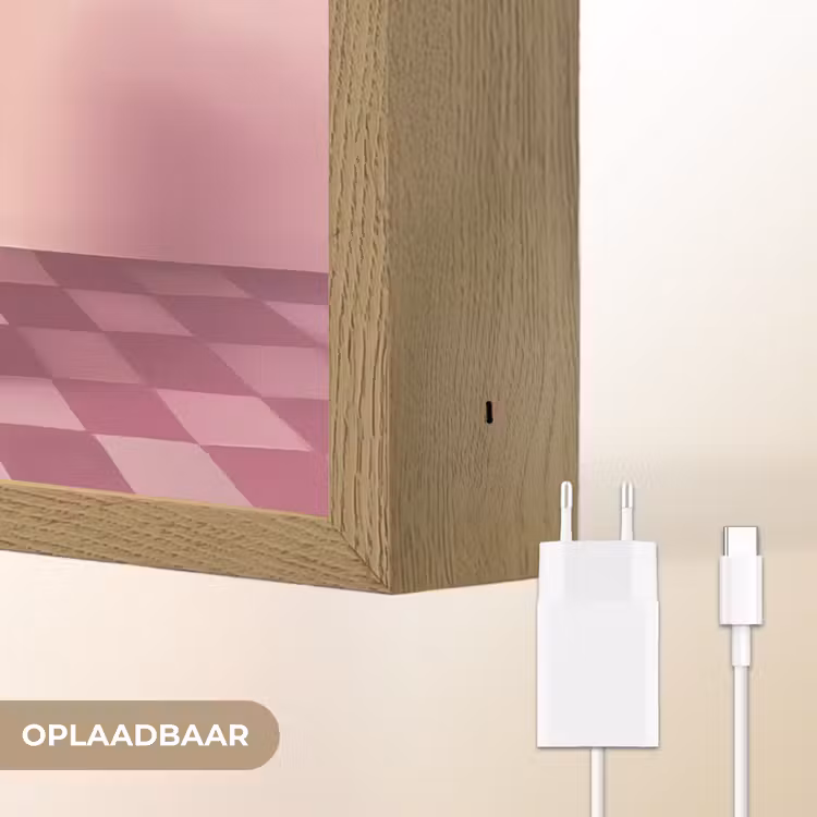 Lightbox - Wandlamp - Stoel - Vaas - Bloemen - Geblokt — 7