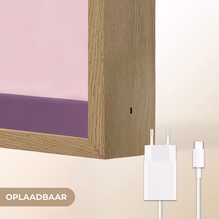 Lightbox - Wandlamp - Tulpen - Vaas - Strepen - Paars — 7
