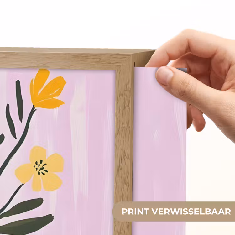 Lightbox - Wandlamp - Vaas - Gestreept - Bloemen - Oranje — 5