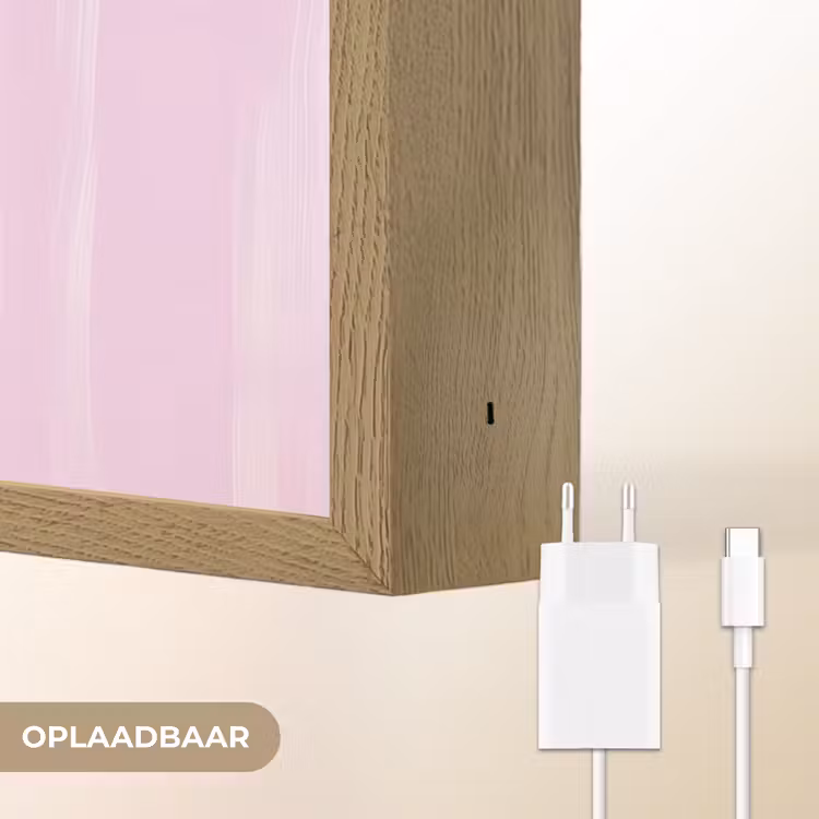 Lightbox - Wandlamp - Vaas - Gestreept - Bloemen - Oranje — 7