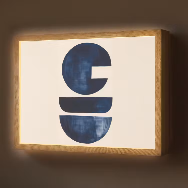 Lightbox - Wandlamp - Vormen - Blauw - Abstract — 1