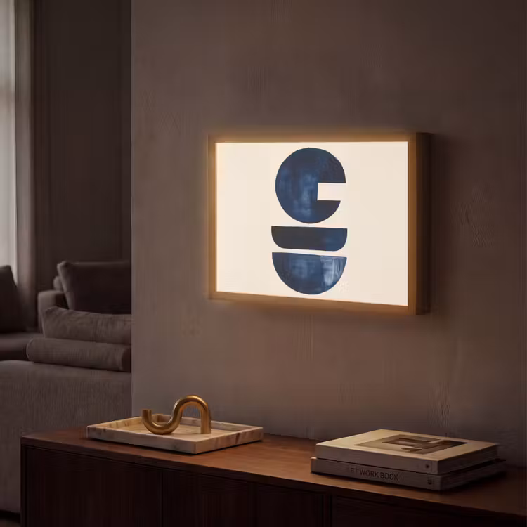 Lightbox - Wandlamp - Vormen - Blauw - Abstract — 2