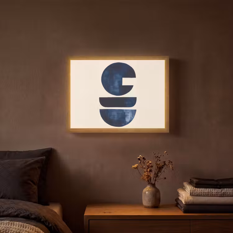 Lightbox - Wandlamp - Vormen - Blauw - Abstract — 3