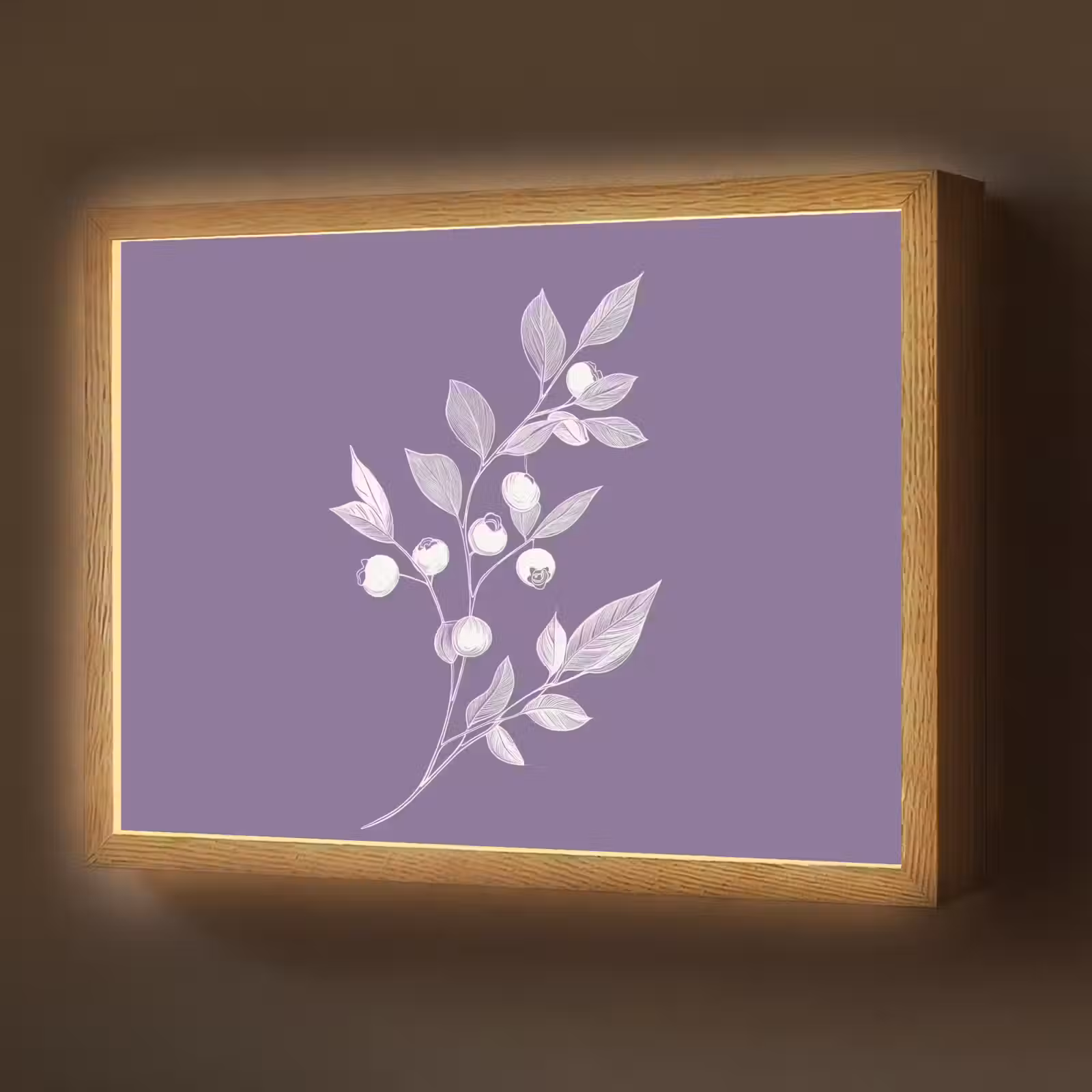 Lightbox - Wandlamp - Tak - Sierlijk - Bladeren - Minimalistisch — 1