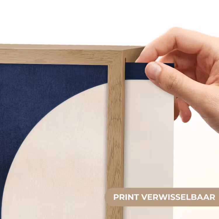 Lightbox - Wandlamp - Donkerblauw - Abstract - Lijnen — 5