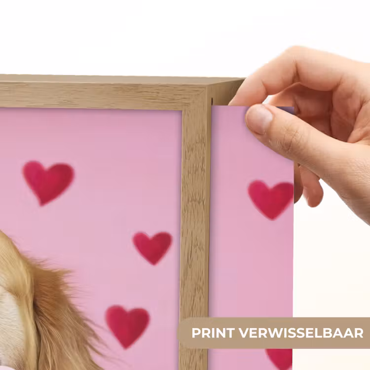 Lightbox - Wandlamp - Hond - Kiss- Valentijn - Hartjes — 5