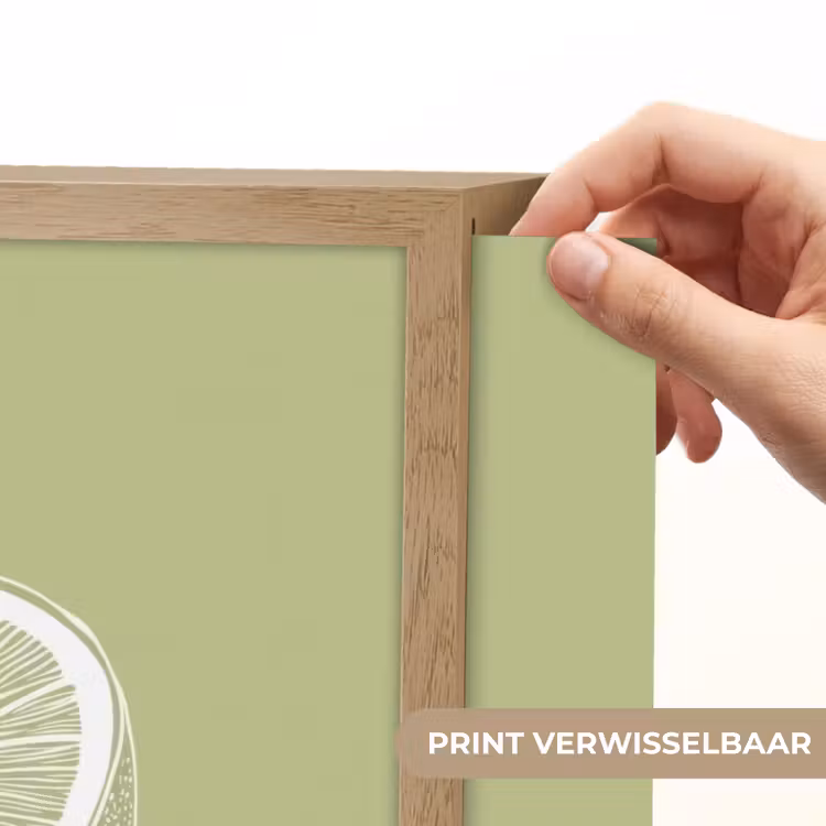 Lightbox - Wandlamp - Kiwi - Lijntekening - Minimalistisch - Groen — 5