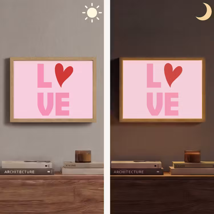 Lightbox - Wandlamp - Love - Roze - Hart - Valentijn — 6