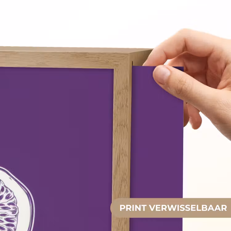 Lightbox - Wandlamp - Passievrucht - Zaadjes - Paars - Minimalistisch — 5
