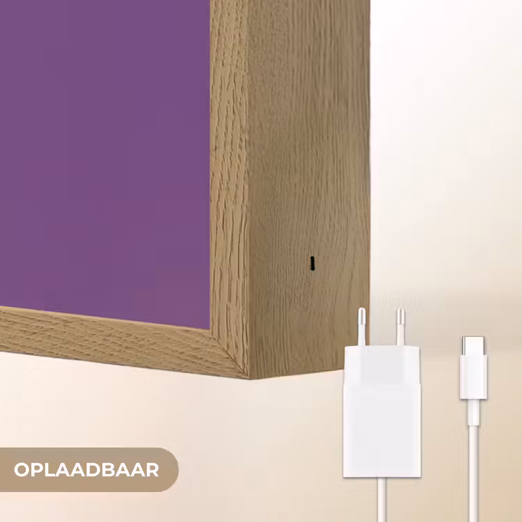 Lightbox - Wandlamp - Passievrucht - Zaadjes - Paars - Minimalistisch — 7