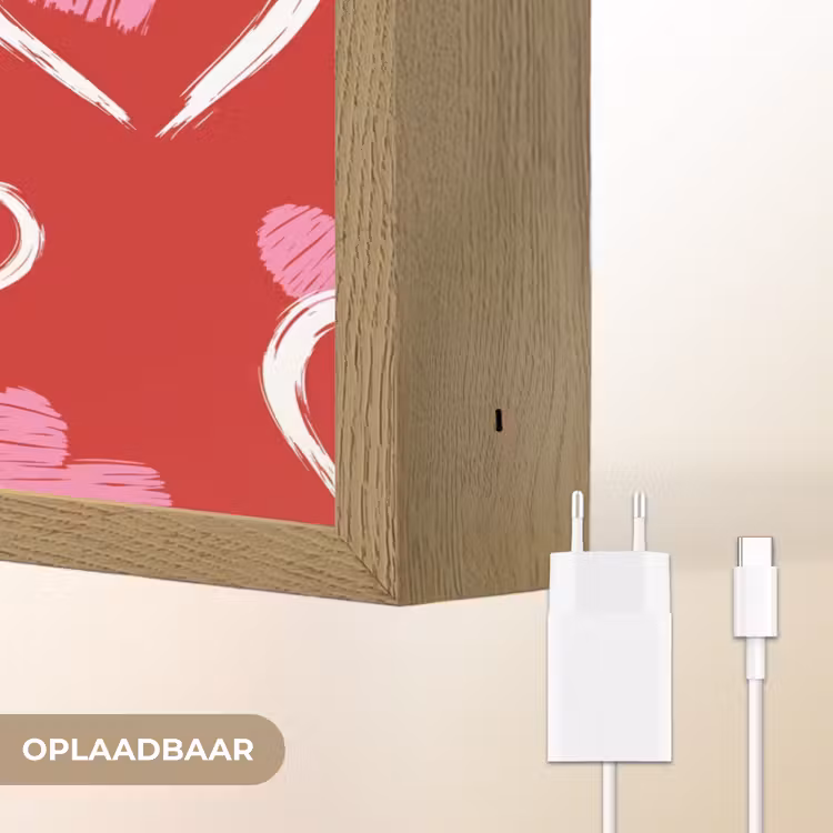 Lightbox - Wandlamp - Patroon - Hartjes - Roze - Valentijn — 7