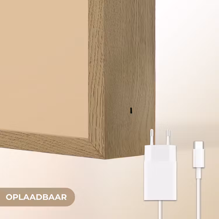 Lightbox - Wandlamp - Perzik - Lijntekening - Pit - Beige — 7