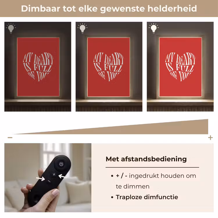 Lightbox - Wandlamp - Rood - Hart- Tekst - Valentijn — 8
