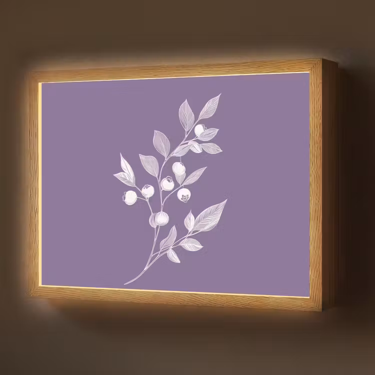 Lightbox - Wandlamp - Tak - Sierlijk - Bladeren - Minimalistisch — 1