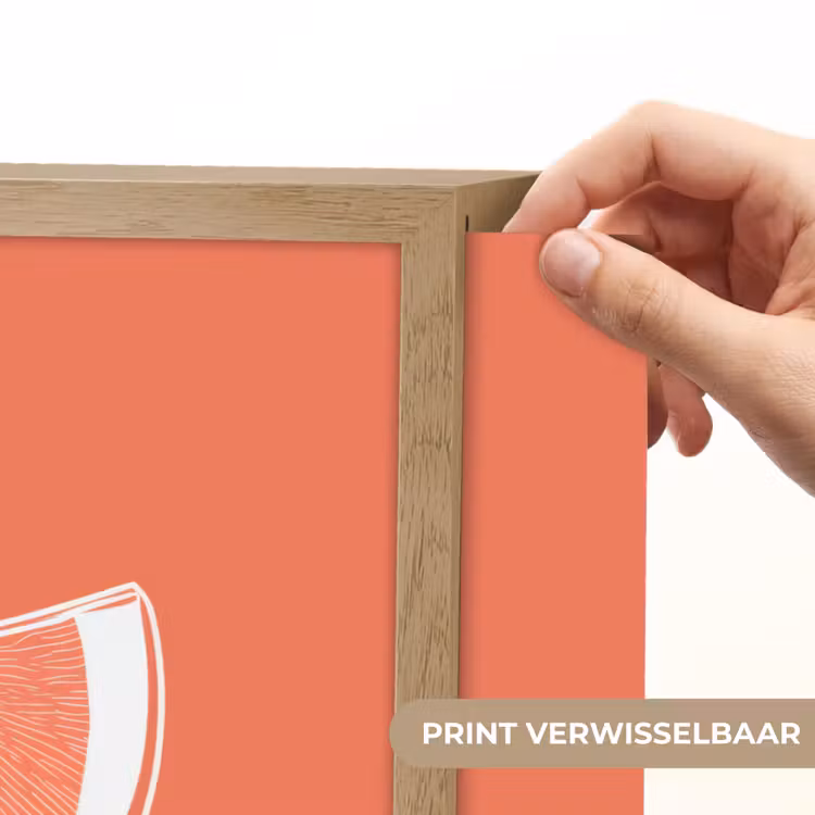 Lightbox - Wandlamp - Watermeloen - Lijnen - Koraalrood — 5