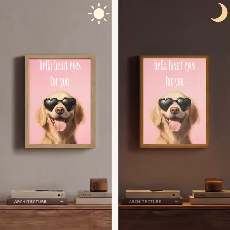 Lightbox - Wandlamp - Zonnebril - Hartjes - Hond - Valentijn — 5