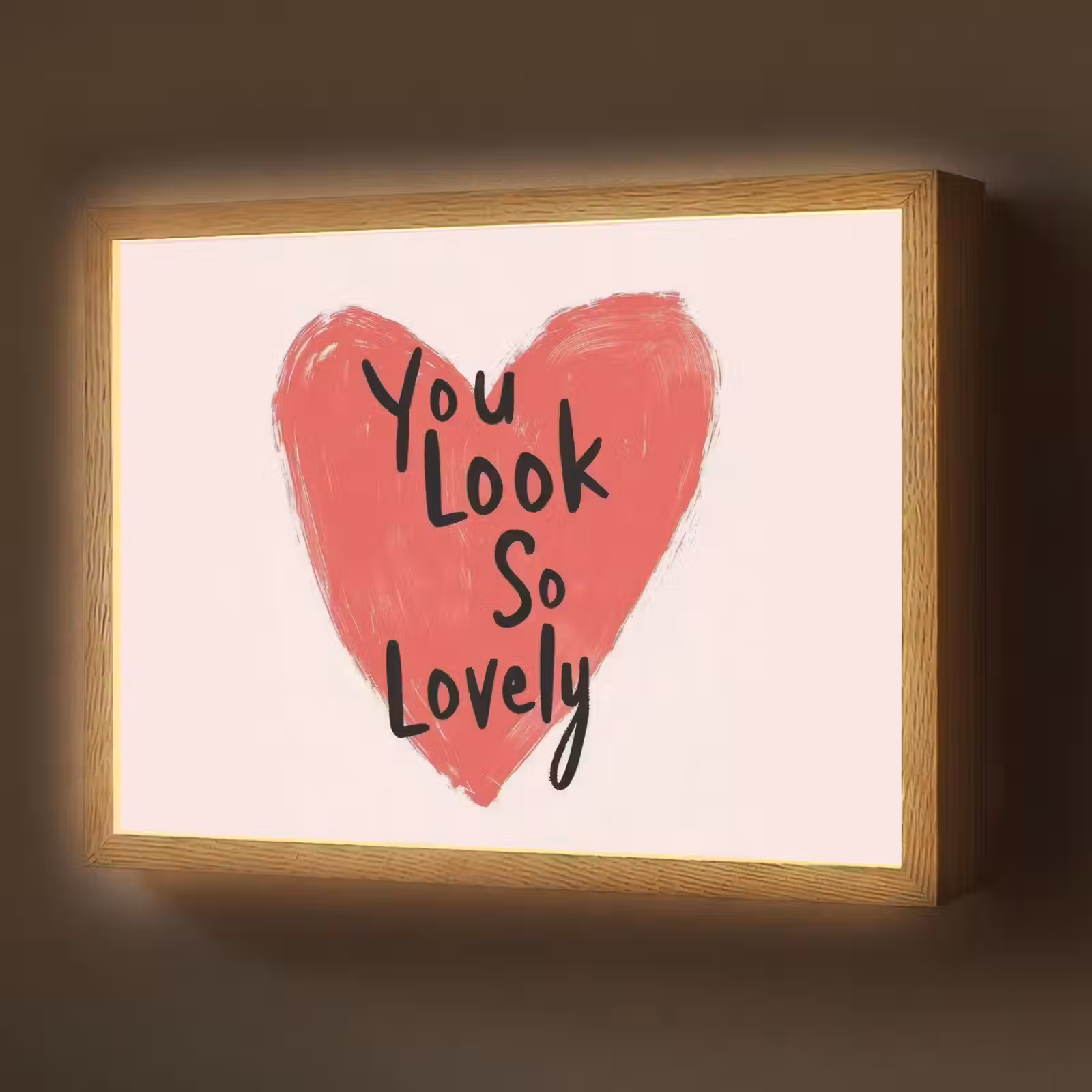 Lightbox - Wandlamp - Hart - Rood - Valentijn — 1