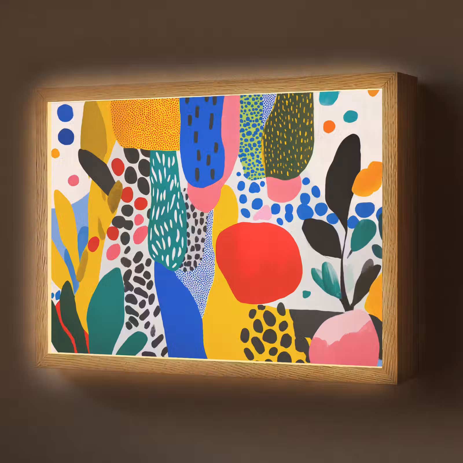 Lightbox - Wandlamp - Stippen - Vormen - Modern - Kleuren — 1