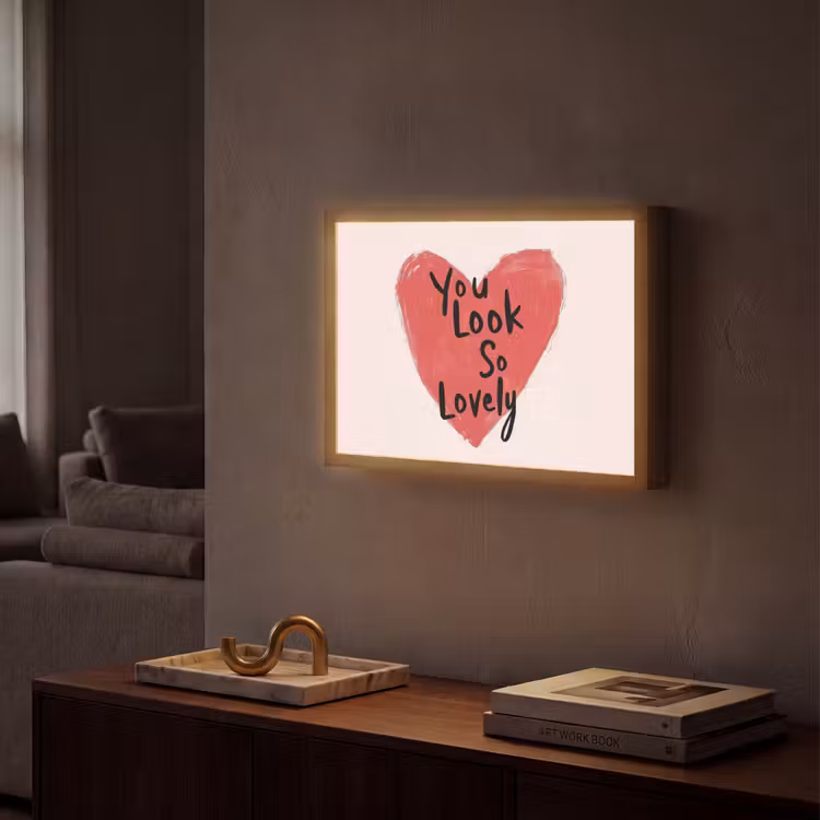 Lightbox - Wandlamp - Hart - Rood - Valentijn — 2