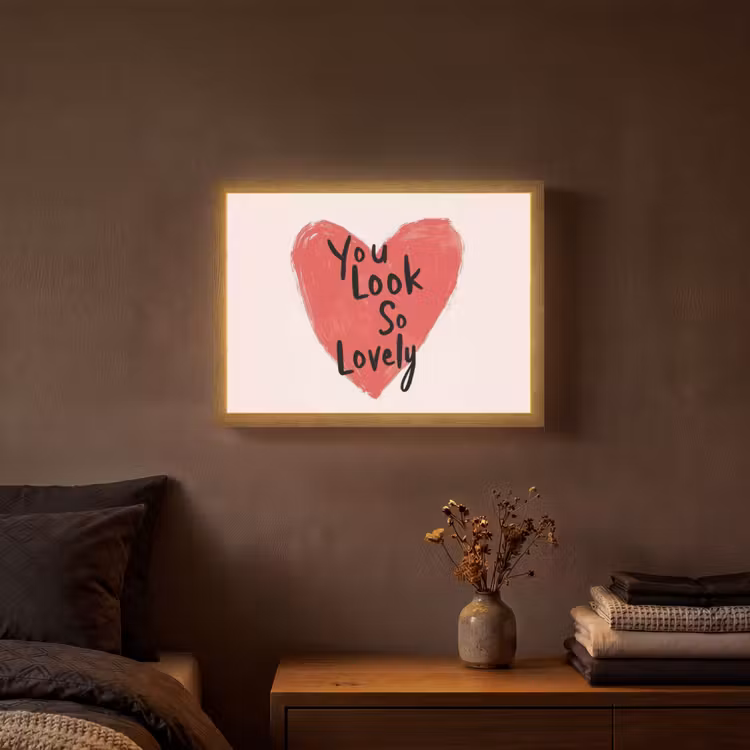 Lightbox - Wandlamp - Hart - Rood - Valentijn — 3