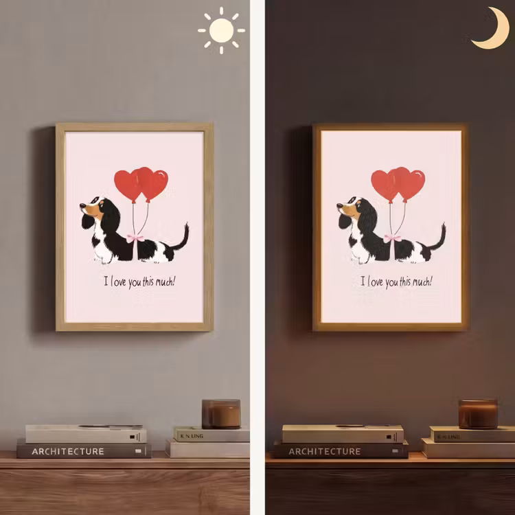 Lightbox - Wandlamp - Hond - Teckel - Valentijn - Love — 5