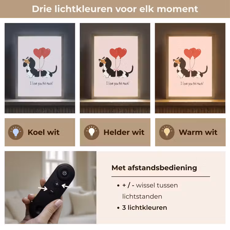 Lightbox - Wandlamp - Hond - Teckel - Valentijn - Love — 7