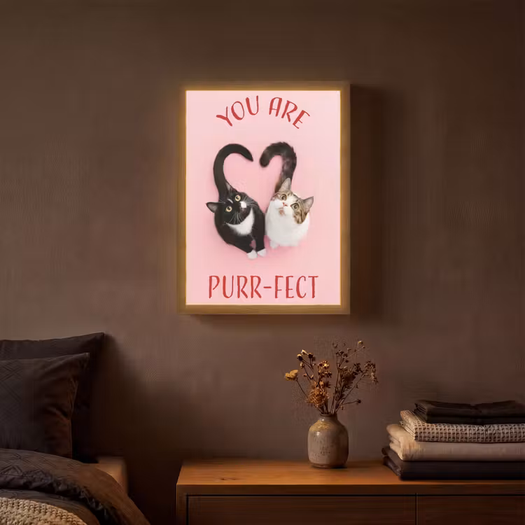 Lightbox - Wandlamp - Kat - Hart - Tekst - Valentijn — 3