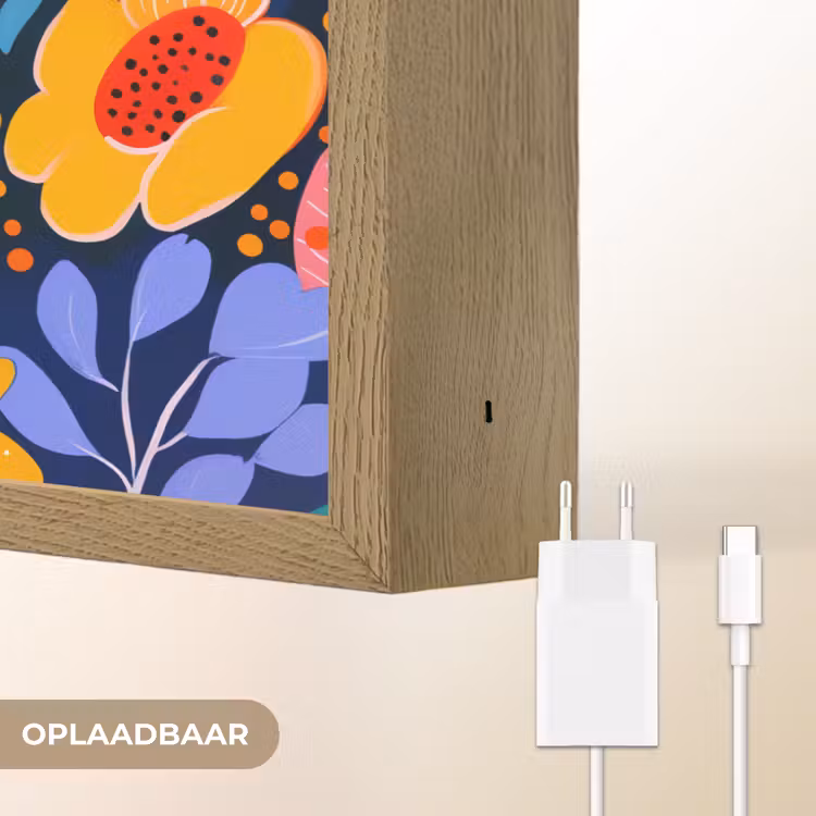 Lightbox - Wandlamp - Kleurrijk - Bloemen - Abstract - Stippen — 7