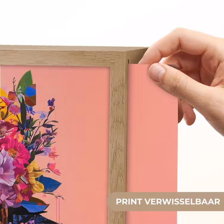 Lightbox - Wandlamp - Kleurrijk - Bloemen - Vrouw - Zon — 5